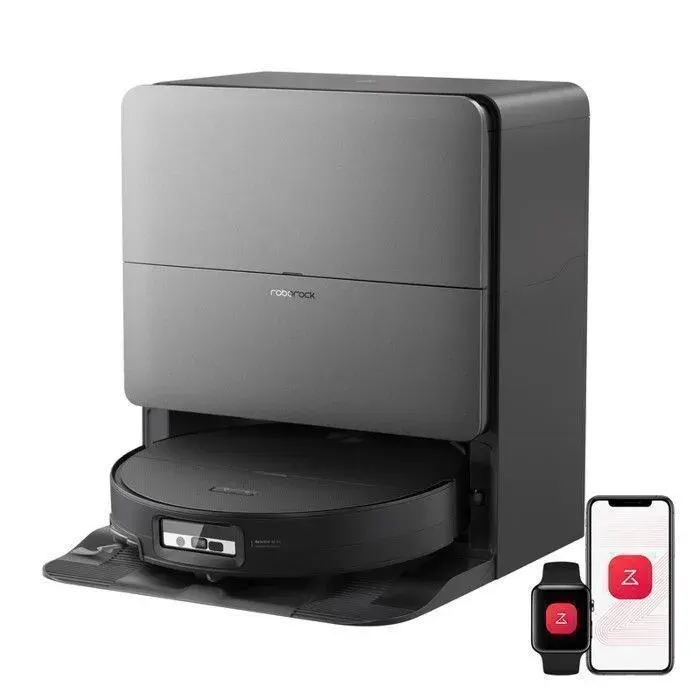 Roborock Saros 20 Sonic Robot Aspiratetur laveur 36000 Pa Lavage à l’eau 100 °C VibraRise 5.0 Châssis AdaptiLift 3.0 Noir