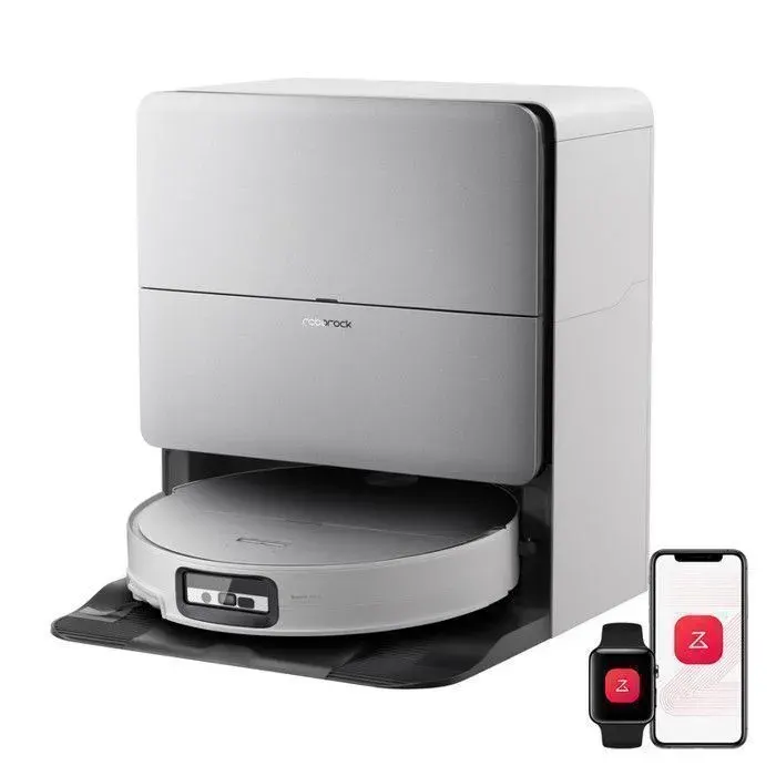 Roborock Saros 20 Sonic Robot Aspiratetur laveur 36000 Pa Lavage à l’eau 100 °C VibraRise 5.0 Châssis AdaptiLift 3.0 Blanc