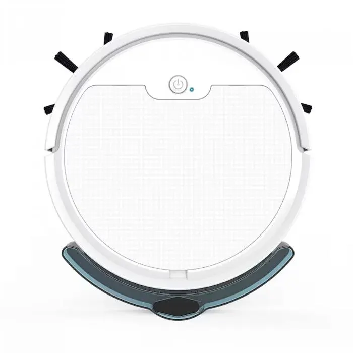 Robot Aspirateur 3 en 1 1800Pa Ultra-Fin 6.8cm APP 3000mAh 70min 400ml Bac – Blanc