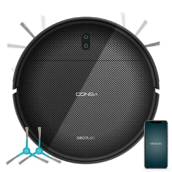 Robot aspirateur et laveur de sol - CECOTEC - Conga M10 Advance - Navigation gyroscopique - 3000 Pa - 150 min — coloris Noire
