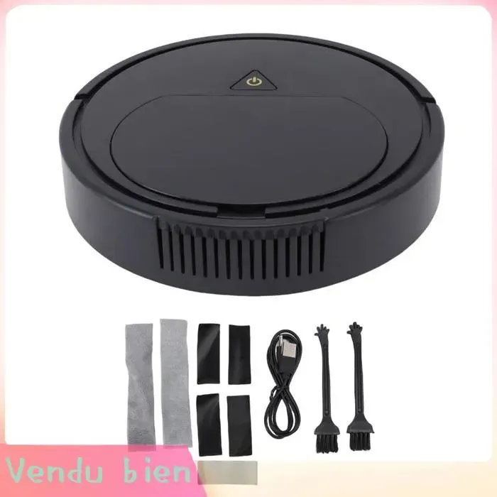 Robot aspirateur et vadrouille Nettoyant intelligent 1 200 Pa avec évitement dobstacles pour les planchers et les tapis en bois