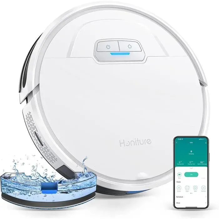 Robot Aspirateur - HONITURE - G20 - 3000PA - 3 en 1 - Compatible Alexa/WiFi