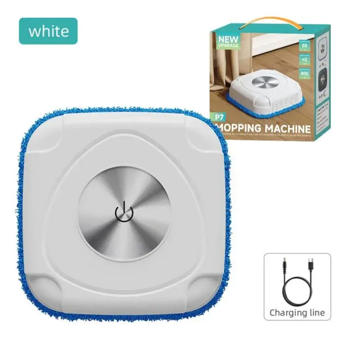 Robot aspirateur intelligent lave-sol entièrement automatique petit aspirateur domestique 215 × 8 cmBlanc