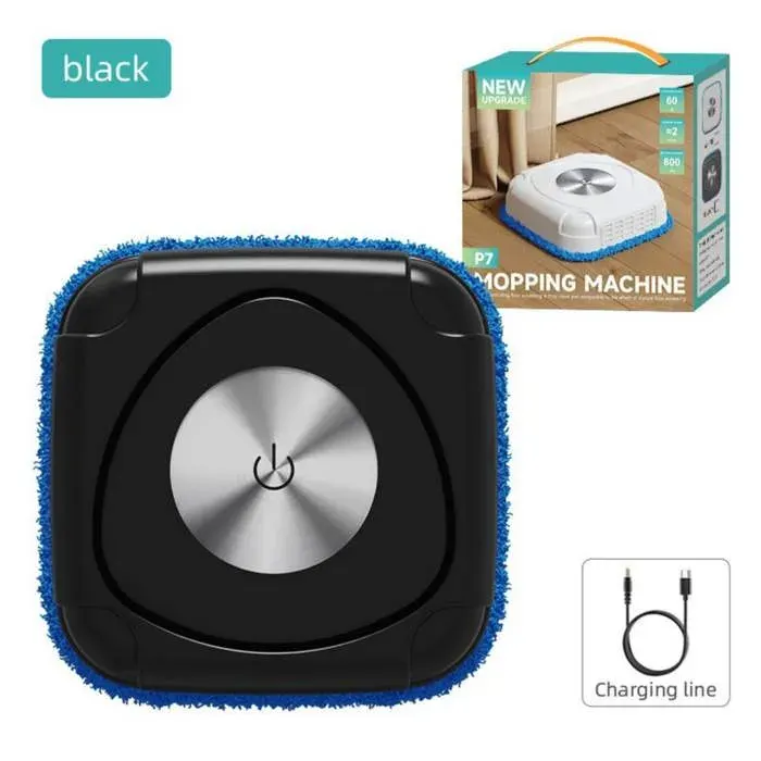Robot aspirateur intelligent lave-sol entièrement automatique petit aspirateur domestique 215 × 8 cmNoir