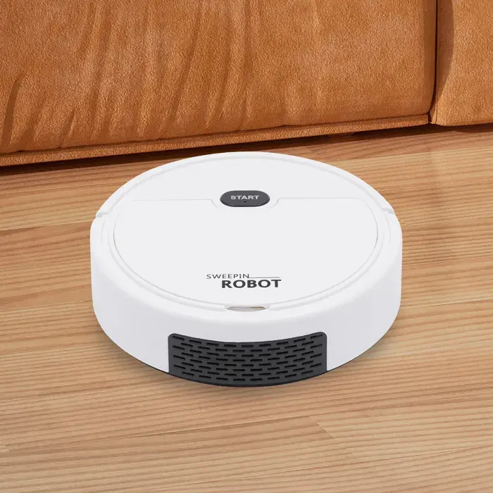 Robot aspirateur laveur 3-en-1 KT205 aspiration 500 Pa batterie 800 mAh autonomie 30 min pour sols lisses