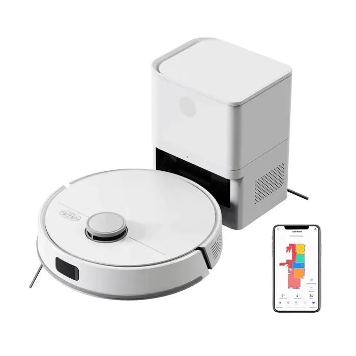 Robot Aspirateur Laveur - LIECTROUX - M70 PRO - 5000Pa - Station de Vidage Automatique - Laser