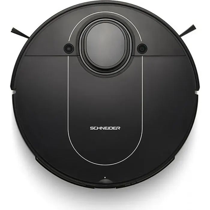 Robot aspirateur laveur - SCHNEIDER - SCVC23LVIB - Navigation laser - Lingettes vibrantes - Autonomie 3h — coloris Noir