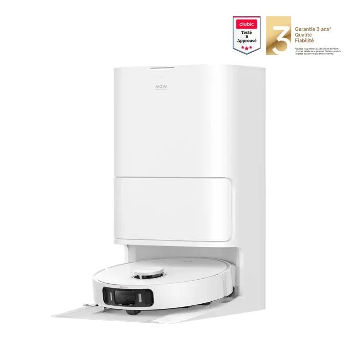Robot Aspirateur - MOVA - E40 Ultra - 19000Pa - Base Autonome - Autonomie 5200mAh