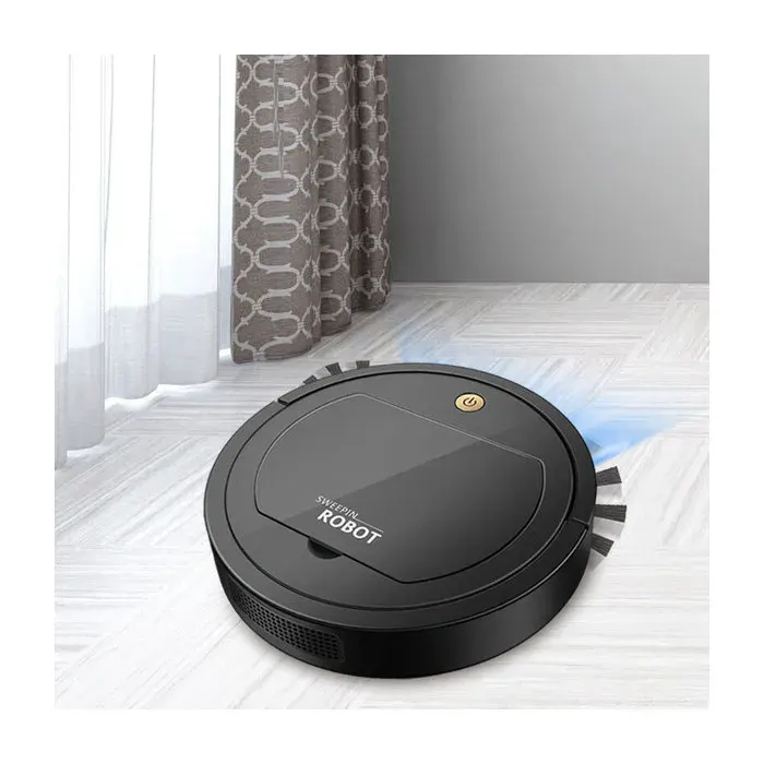 Robot Aspirateur – Silencieux (Noir) – Mode Multiple pour Nettoyage Domestique/Poils danimaux/Poussière/Sols – Anti-Collection