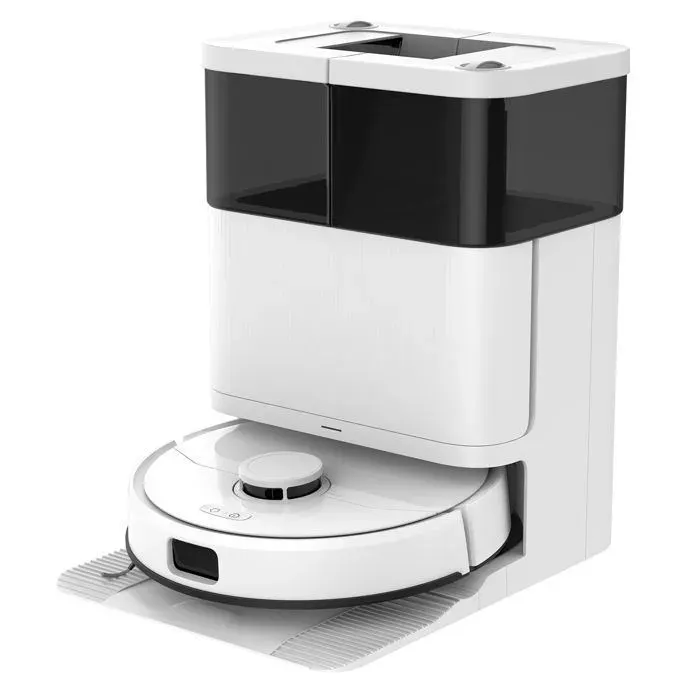 Robot Aspirateur Teendow Aspiration 10000Pa Réservoir dEau Propre 4L + 3L dEau Sale + Sac à Poussière 3L