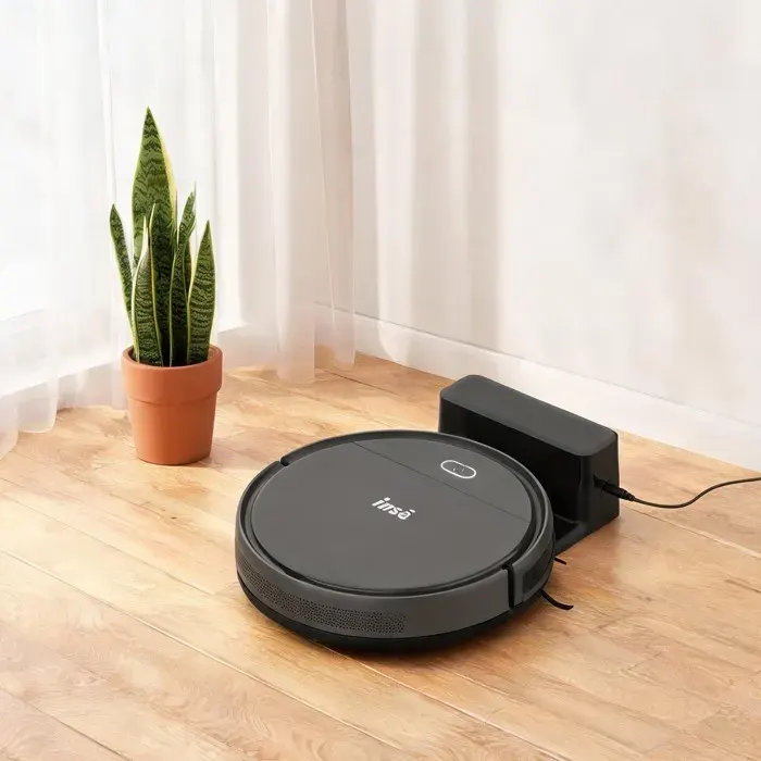 Robot aspirateur ultra-plat avec télécommande neutral gray ABS+PC 127 kg