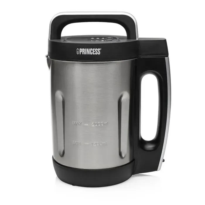 Robot cuiseur Princess 214002 Soup Maker familial XL – Contenance 2 l – bol en acier inoxydable – 6 paramètres préprogrammés
