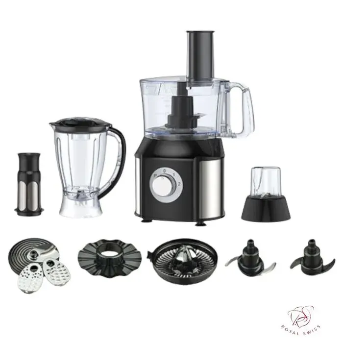 Robot Culinaire 10 en 1 - ROYAL SWISS - 1000 ml - Hacher - Mélangeur - Émulsifier