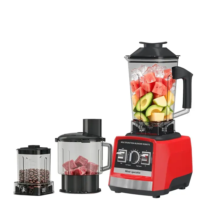 Robot culinaire de 9500 watts 32 000 tr/min capacité domestique de 3 litres 8 en 1 avec 10 fonctions.