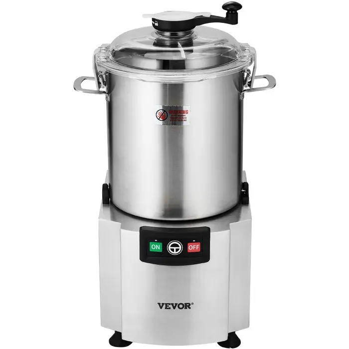 Robot Culinaire et Hachoir à Légumes 18 L-VEVOR-Robot Multifonction en Acier Inoxydable de Qualité Alimentaire