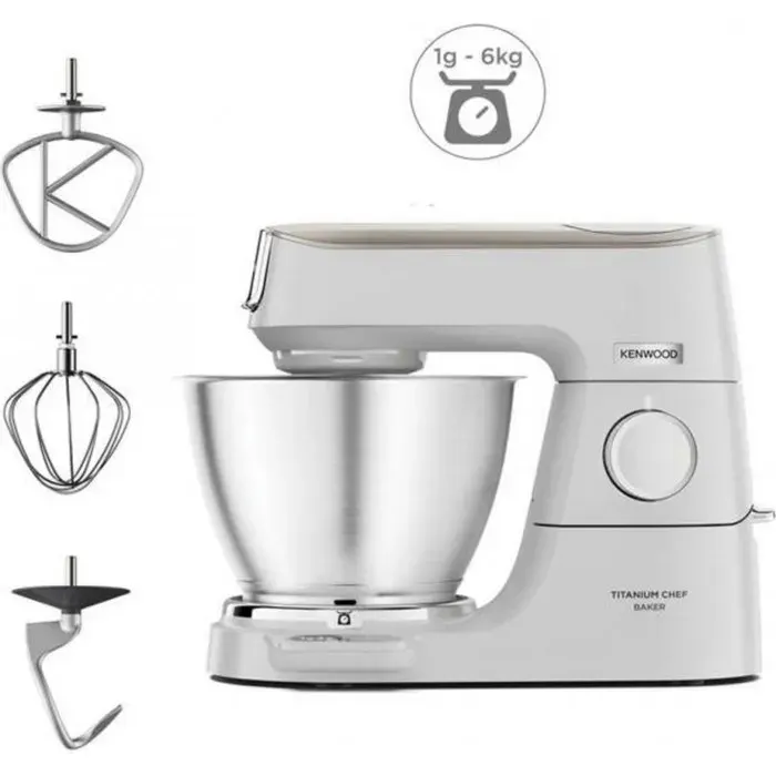 Robot culinaire - KENWOOD - KVC65.001WH - 5 Litres - 1200 Watt - Fonction pulse