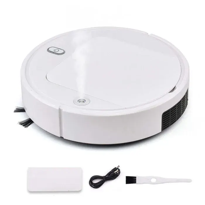 Robot de balayage 4 en 1 aspiration pulvérisation - FAMICAM - autonomie 60min double filtre nettoyage automatique aspirateur pour