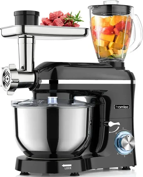 Robot de cuisine 3 en 1 - Homlee - SM-1518BM - 1800 W - 55 L - Hachoir et mixeur multifonction