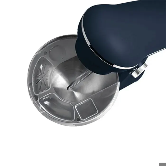Robot de cuisine - BERLINGERHAUS - BH-9763 - 1500 W - Bol inox 5 L - Bleu mat finition bois gris