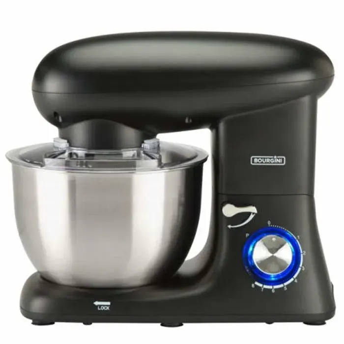 Robot de cuisine - BOURGINI - Kitchen Chef Plus Grey - 55 L - 8 vitesses - Noir