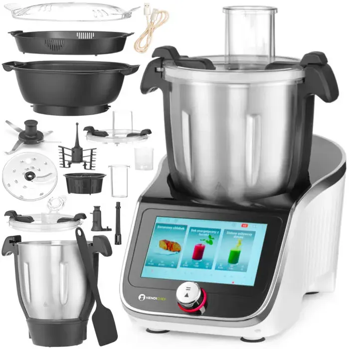 Robot de cuisine multifonction HendiChef IPC 45 l 1400 W 230 V avec balance 20 fonctions - Hendi 221761