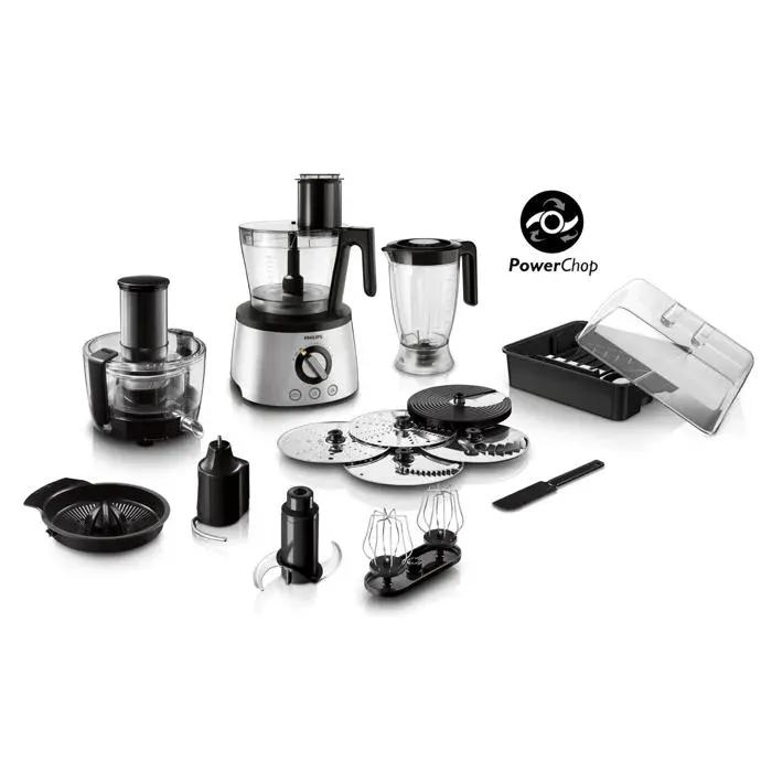 Robot de cuisine Philips série 7000 4-en-1 34 L + de 32 fonctions 1300 W métal (HR7778/00)