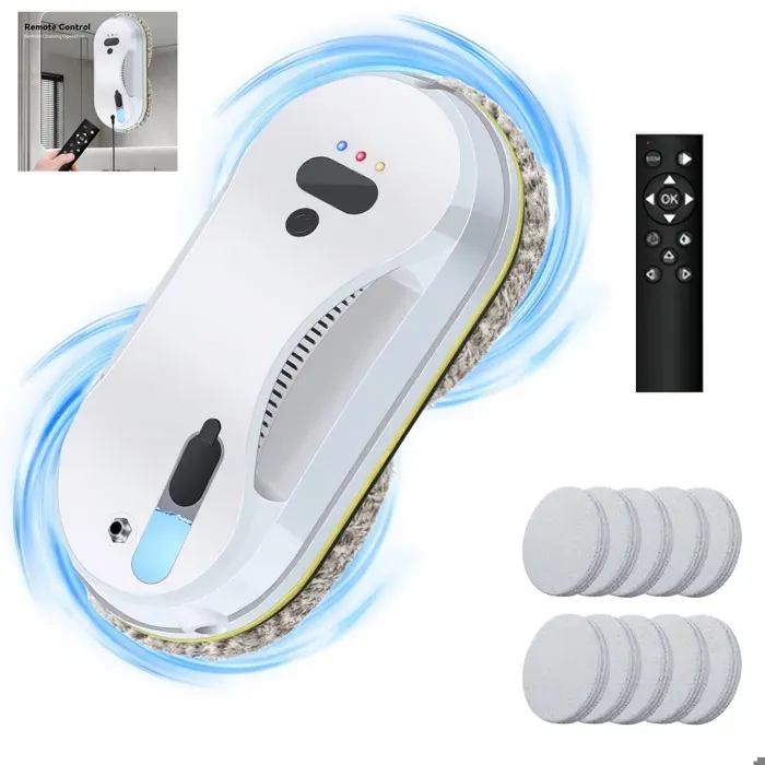Robot de nettoyage automatique par pulvérisation deau pour vitres domestiques aspirateur télécommande essuie-glace électrique
