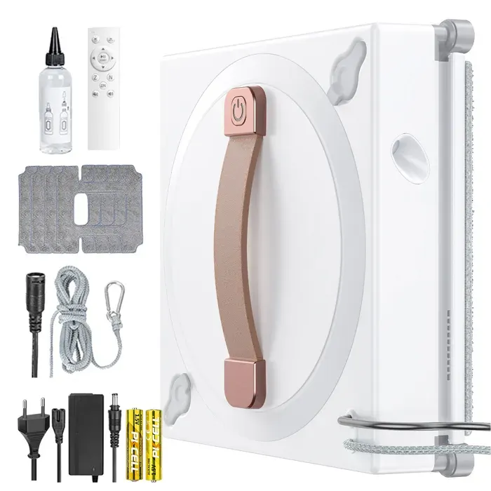Robot lave-vitres - 5000 Pa - 3 modes intelligents - détection bords - télécommande 24 GHz - anti-chute UPS