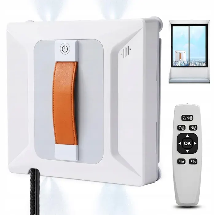 Robot lave-vitres - 6000 Pa aspiration - 3 modes - App/télécommande - UPS anti-chute - 5 m câble