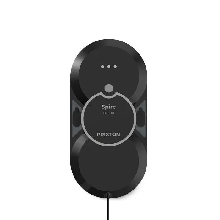 Robot Lave-vitres Automatique avec Programmes de Nettoyage PRIXTON BT300 Aspiration 2800Pa Télécommande Chiffons de Remplacement