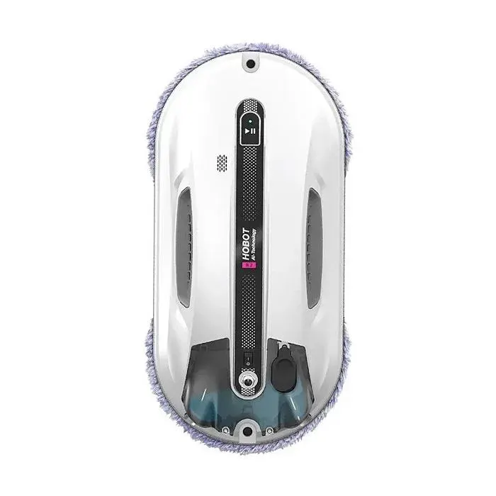 Robot lave-vitres - HOBOT - R3 - Réservoir intégré - Spray à ultrason - 64 dB — coloris Blanche