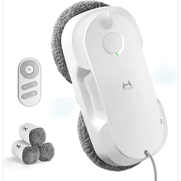 Robot lave-vitres - HUTT - DDC56 - Pulvérisation ultrasonique 60 ml - Force 35 N - Autonomie 25 min