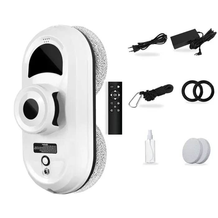 Robot lave-vitres intelligent - 5600 Pa - Trois vitesses - Plusieurs modes de nettoyage - Télécommande
