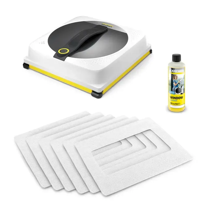 Robot lave vitres Karcher RCW 4 EXTRA + 62 dB - nettoyage automatique - nettoyage bordures - télécommande - 6 lingettes/dét 125ml