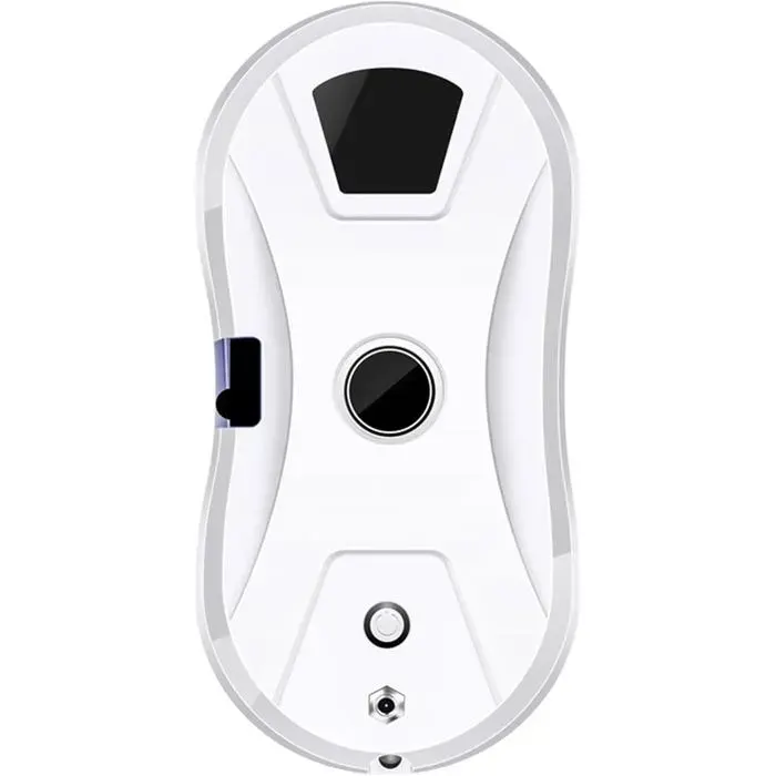 Robot lave-vitres nettoyeur de vitres automatique aspirateur à vitres doubles patins rotatifs puissance daspiration de 5600 Pa — coloris Blanc