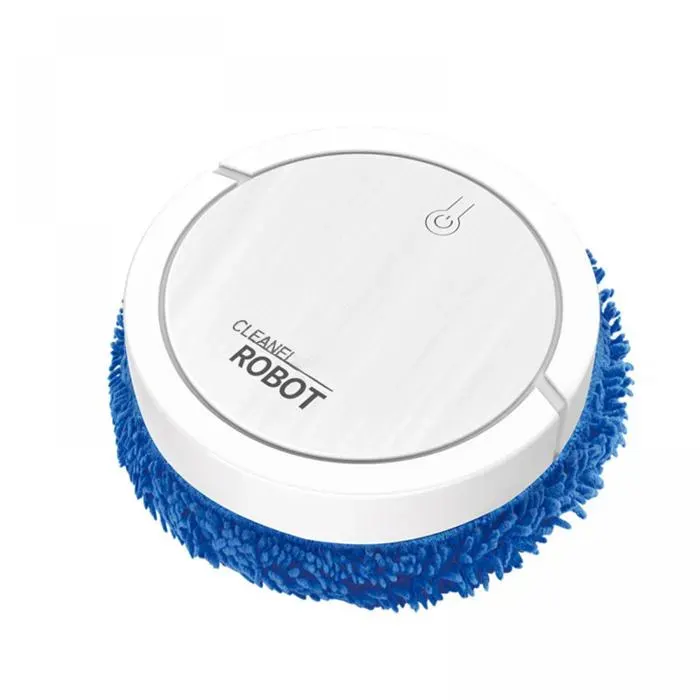 Robot Laveur de Sol Intelligent - Balayage et Lavage Sec/Humide 2 en 1 USB 120min Autonomie pour Maison