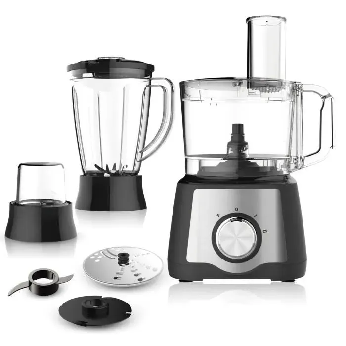Robot Multifonction - JOULLI - 600W - 2 Vitesse - Bol Mixeur 15 L - Mixeur Presse - Agrumes
