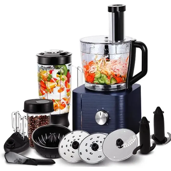 Robot Multifonction - SNDOAS - 1100 W - Bol 3.2 L - Hachoir - Mixeur 1.5 L