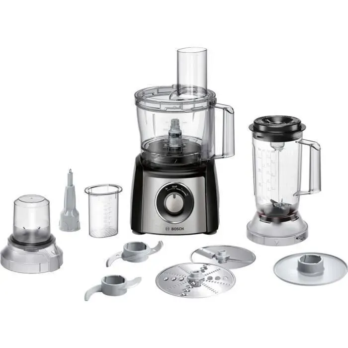 Robot multifonctions - BOSCH MCM3501M - 800 W - Bol mélangeur 23 L - Bol mixeur 1 L