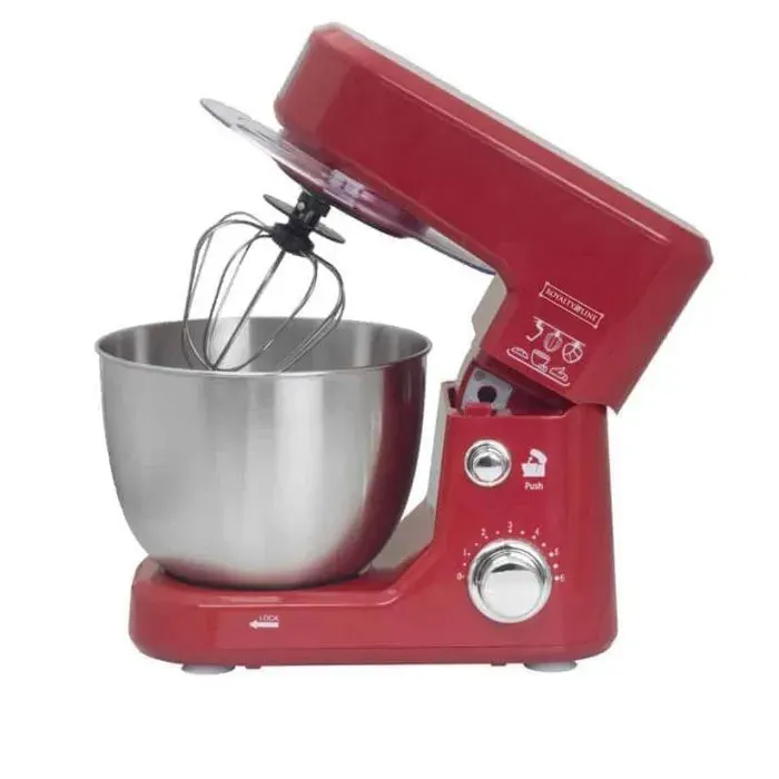 Robot multifonctions - ROYALTY LINE - RLPKM7004722S-RED - 1000W - Bol inox 4 L - Mouvement planétaire — coloris Rouge