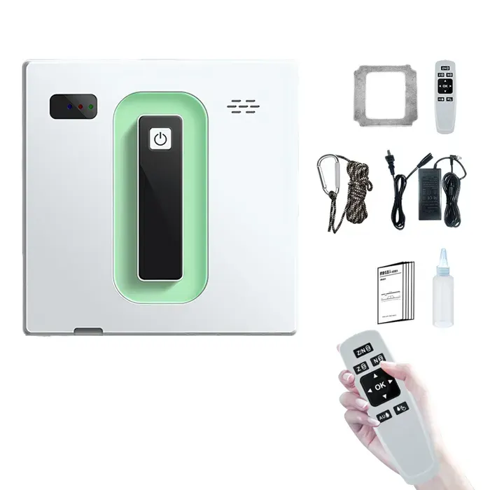 Robot nettoyeur de vitres nettoyeur de vitres aspirateur robot navigation intelligente triple sécurité télécommande