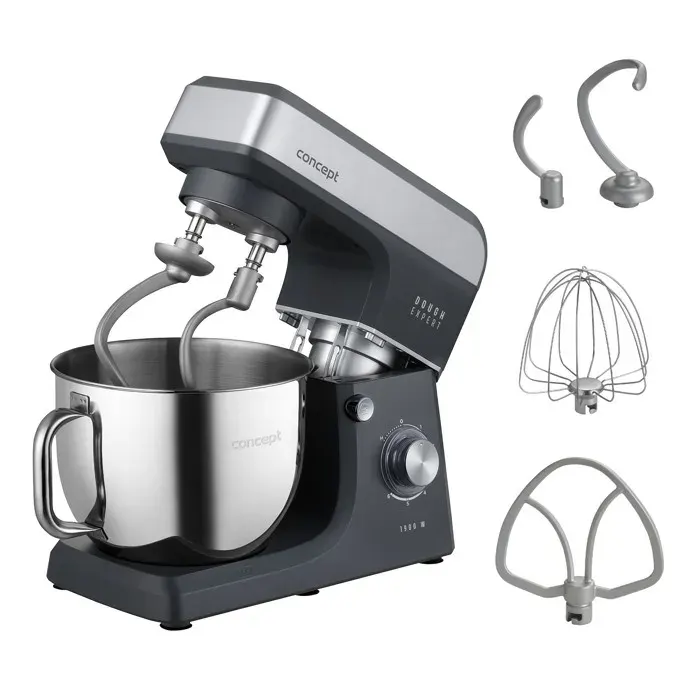 Robot pâtissier - CONCEPT - Dough Expert RM6010 - 1900 W - Double crochet - Bol 7 L