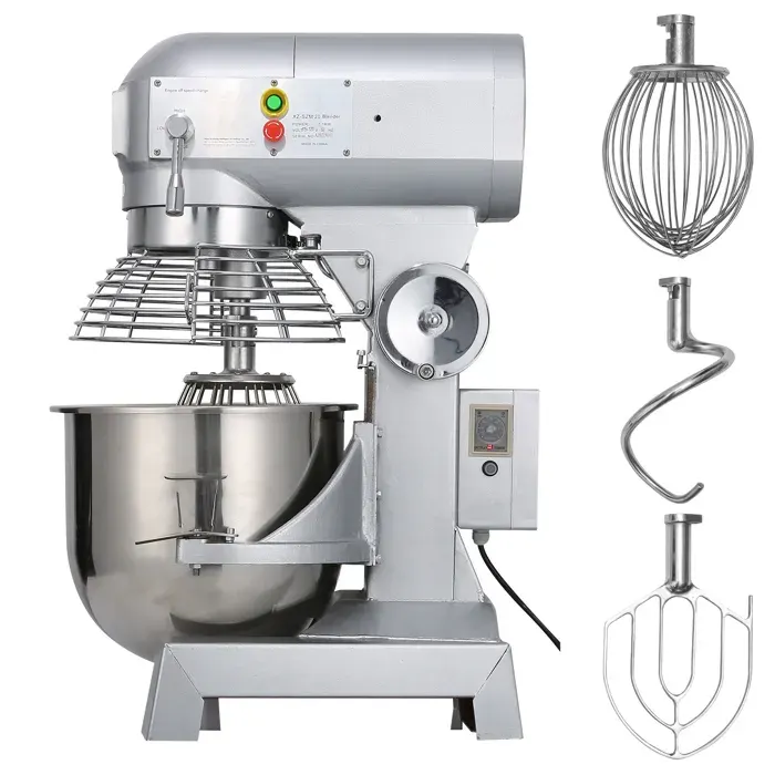 Robot Pâtissier - DUOKU - 600 W - 15 Qt - 3 Vitesses - Acier Inoxydable