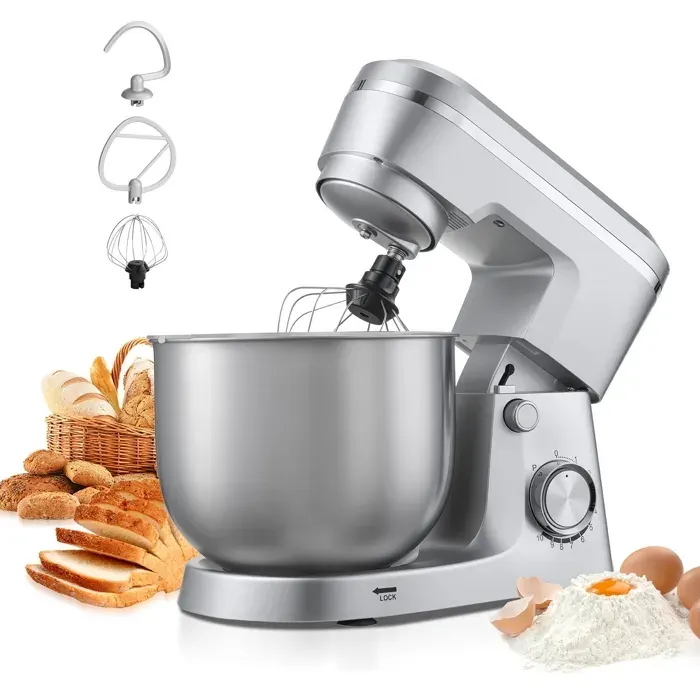 Robot Pâtissier - DUOKU - SM-2541H - 1500 W - 10 Vitesses - Bol 57 L en Acier Inoxydable