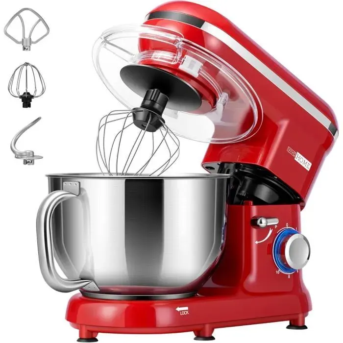 Robot pâtissier - GENERIC - Modèle 660W - 10 vitesses - Bol inox 57 L