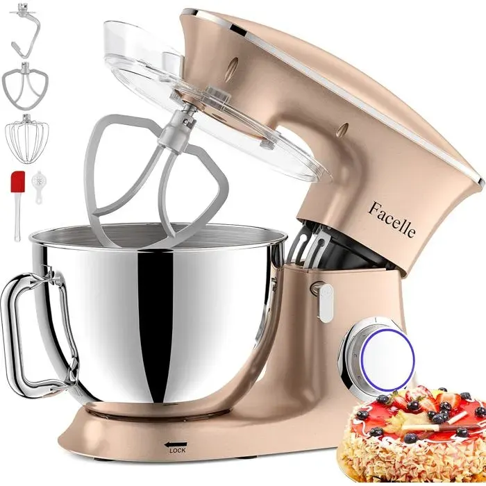 Robot pâtissier - HEBECA - 2000W - 85 L - 6 vitesses - Bol inox