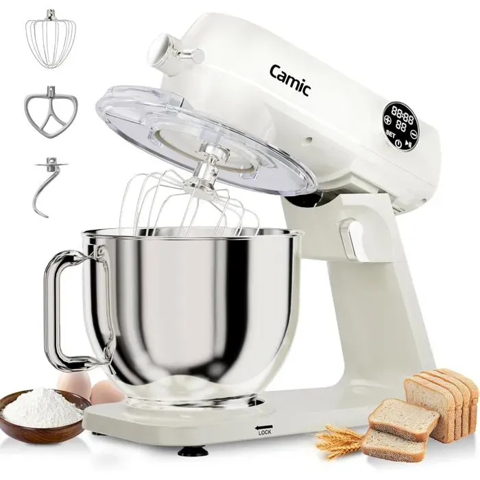 Robot pâtissier - HEBECA - SM1528M - 1800W - Bol inox 8L - Écran tactile LED 10 vitesses