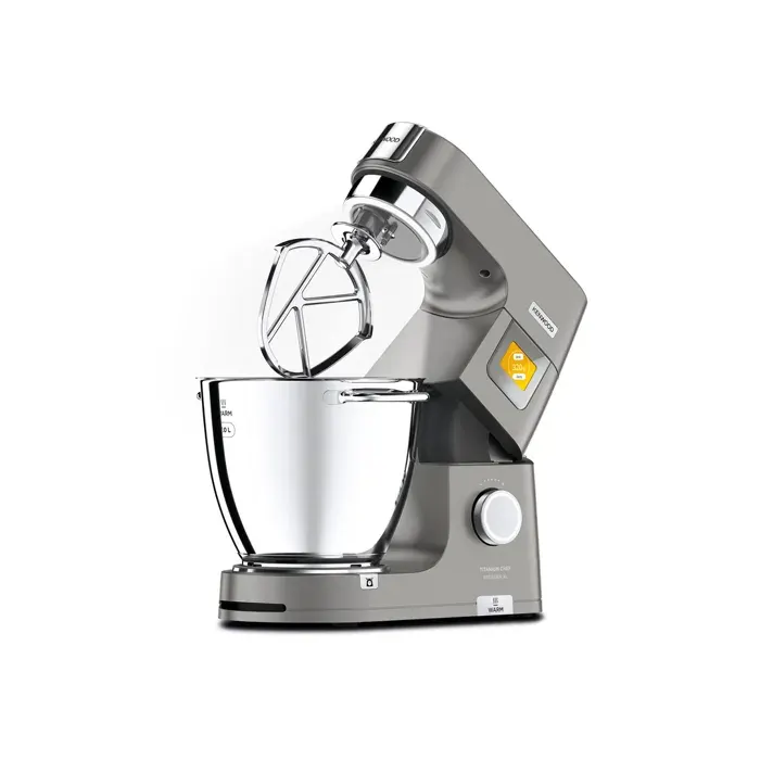Robot pâtissier - KENWOOD - Titanium Chef Baker KVC85.124BK - Noir - Fonction chauffage - Balance EasyWeigh