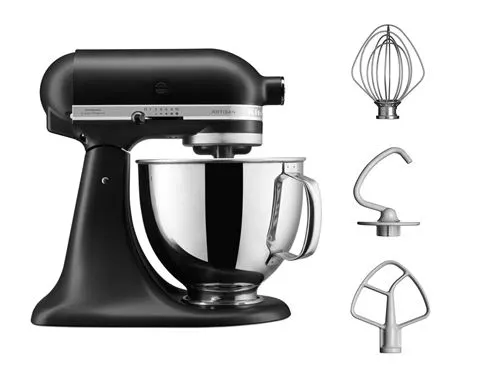 Robot pâtissier KitchenAid Artisan 5KSM125EBM 300 W Noir mat