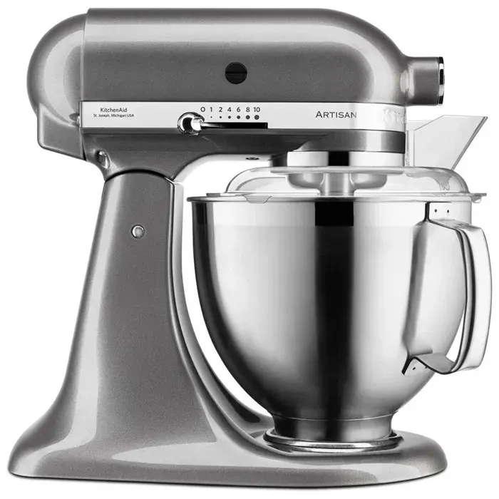 Robot pâtissier KitchenAid Artisan 5KSM185PSEMS 300 W Gris Etain — vue 3